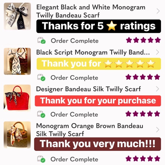 *D*I*O*R* Monogram Print Twilly Bandeau Wrap Scarf - Picture 7 of 7